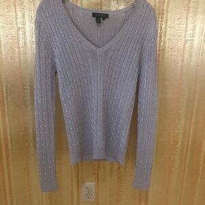 Lauren Metallic Lite Weight Sweater.  Size M